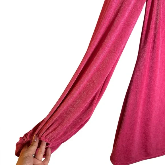 Lucy in the Sky Shantelle Mini Dress with Bell Sleeves and Square Neck - Picture 5 of 7